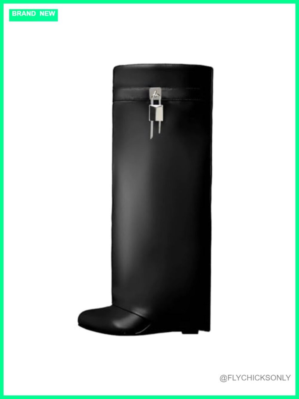 Wide-Calf Fold Over Knee-High Boots Wedge Heel Pull-On